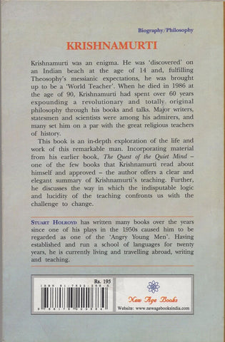 Krishnamurti: The Man, The Mystery & The Message By Stuart Holroyd