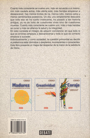 Conciencia: La Clave Para Vivir En Equilibrio by Osho Bhagwan Rajneesh Spanish