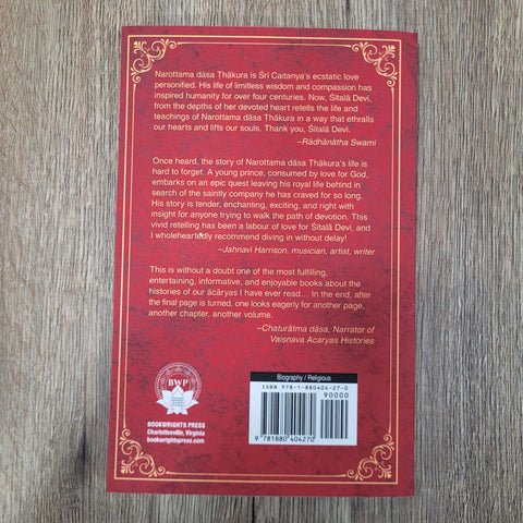 The Glorious Life of Srila Narottama Dasa Thakura by Sitala Dasi NEW