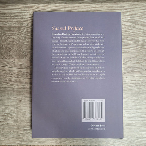 Sacred Preface by Swami B. V. Tripurari Hardcover NEW