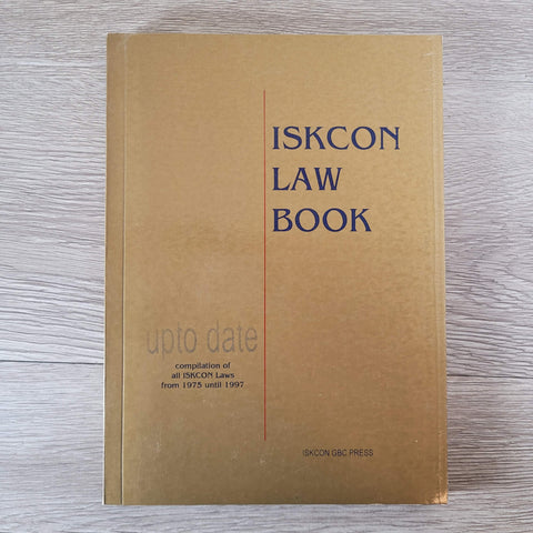 Iskcon Law Book by Iskcon GBC Press