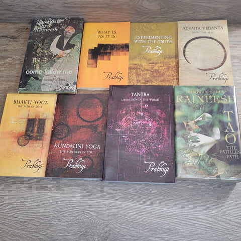 Spiritual Books lot of 8 Prabuji Osho Rajneesh Tao Tantra Bhakti
