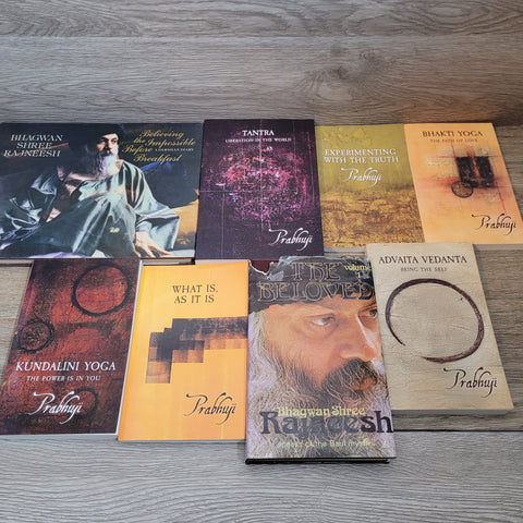 Spiritual Books lot of 8 Osho 1st Edition Prabhuji NEW Yoga Books