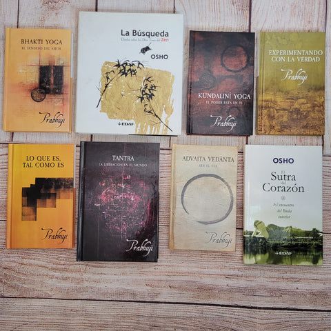 Libros Espirituales Lote de 8 Prabhuji Osho Budismo Yoga Español
