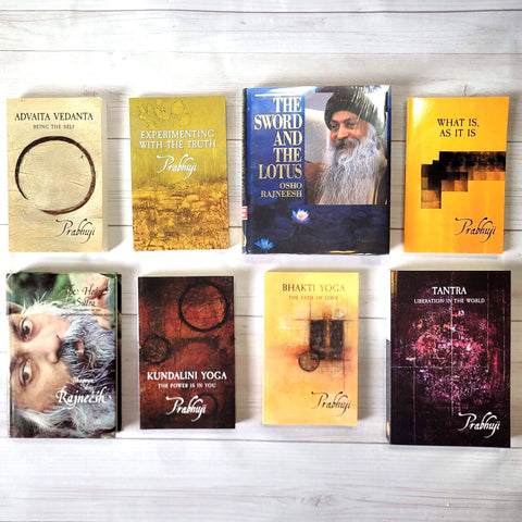 Osho Rajneesh Prabhuji Spiritual Books Lot of 8 Buddhism Advaita Tantra