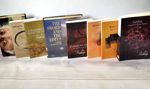Osho Rajneesh Prabhuji Spiritual Books Lot of 8 Buddhism Advaita Tantra