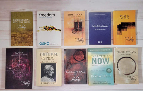 Spirituality Books Lot of 10 Osho Prabhuji Krishnamurti Tolle Meditation