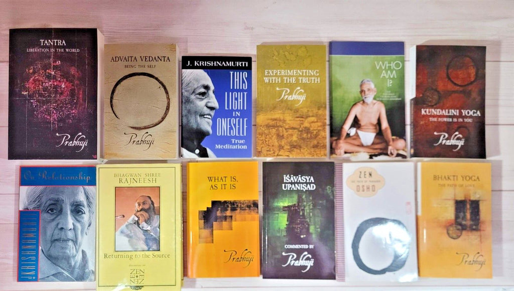 Spirituality Books Lot of 12 Osho Prabhuji Krishnamurti Ramana Maharishi Yoga