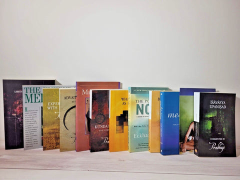 Spiritual Books Lot of 12 Osho Prabhuji Tolle Krishnamurti Maharishi Meditation