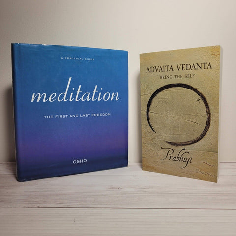 Spirituality Books Lot of 2 Prabhuji Advaita Vedanta Osho Meditation Yoga