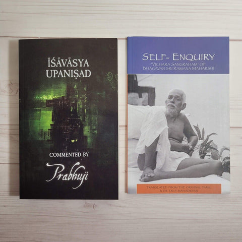 Spirituality Books Lot of 2 Prabhuji Ishavasya Ramana Maharishi Self-Enquiry