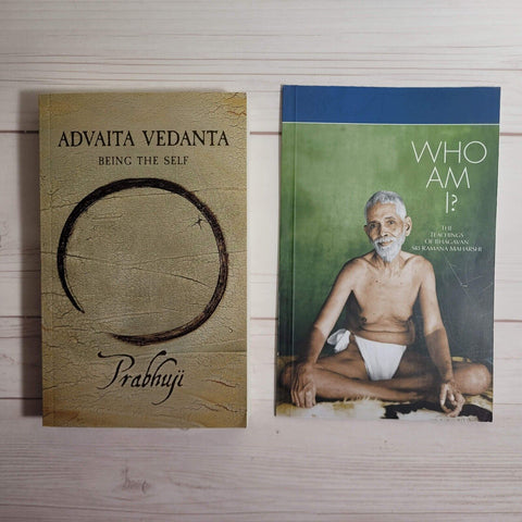 Spirituality Books Lot of 2 Prabhuji Advaita Vedanta Ramana Maharishi Who am I