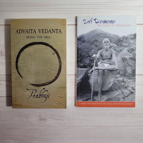 Spirituality Books Lot of 2 Prabhuji Advaita Vedanta Ramana Maharishi The Sage