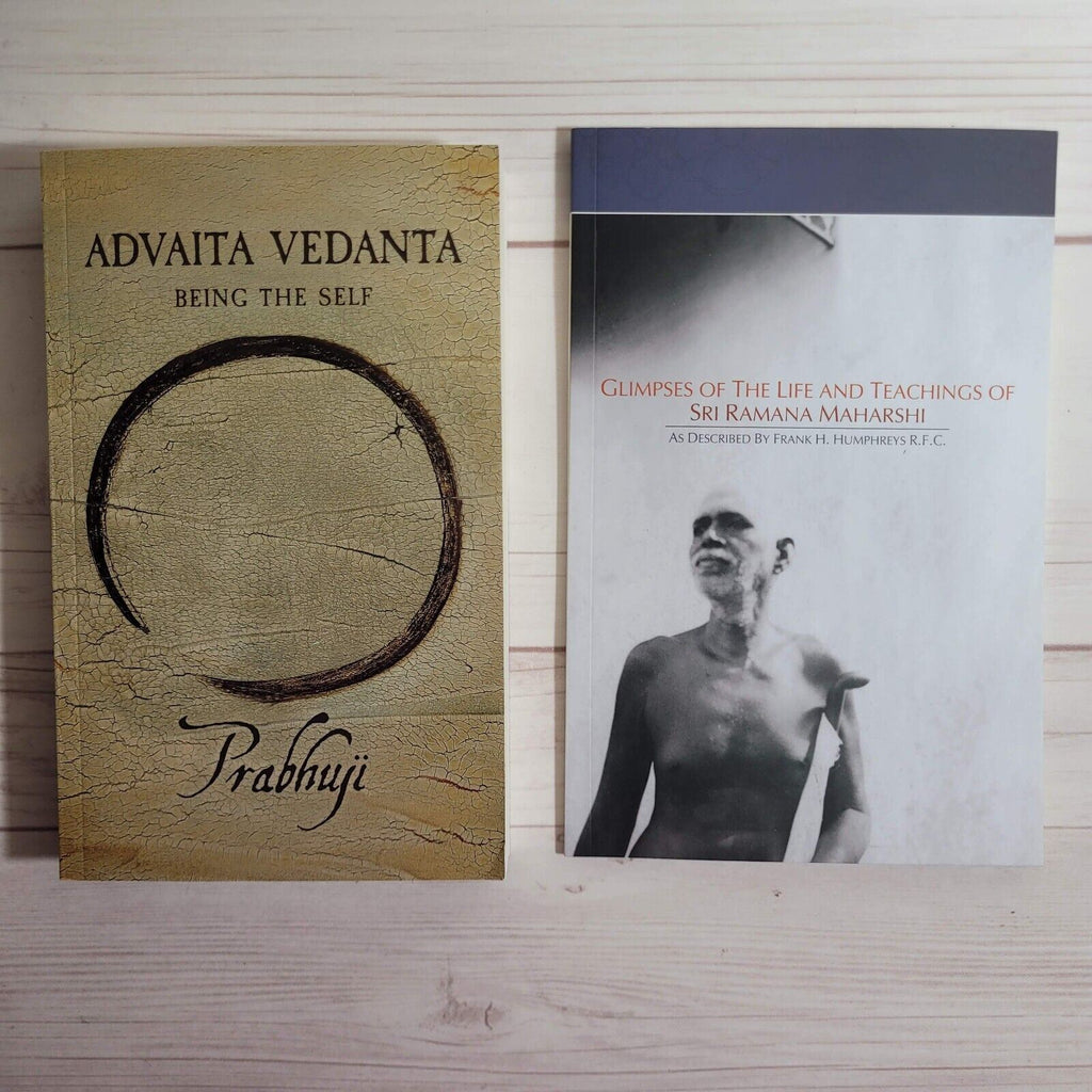 Spirituality Books Lot of 2 Prabhuji Advaita Vedanta Ramana Maharishi Glimpses