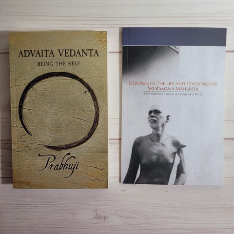 Spirituality Books Lot of 2 Prabhuji Advaita Vedanta Ramana Maharishi Glimpses