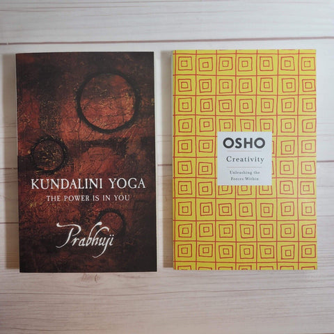 Spirituality Books Lot of 2 Prabhuji Kundalini Yoga Osho Creativity Chakras