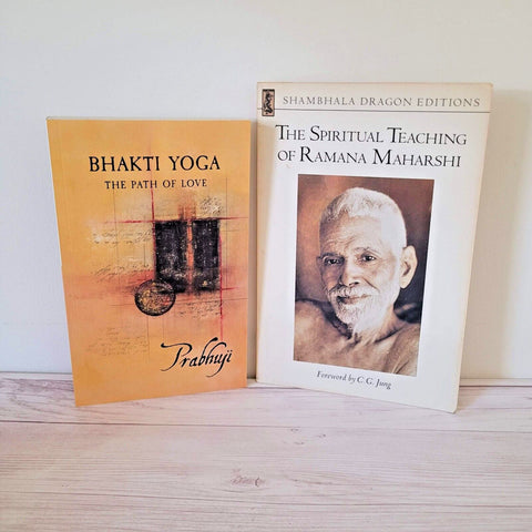 Spirituality Books Lot of 2 Prabhuji Bhakti Yoga Ramana Maharishi Teachings