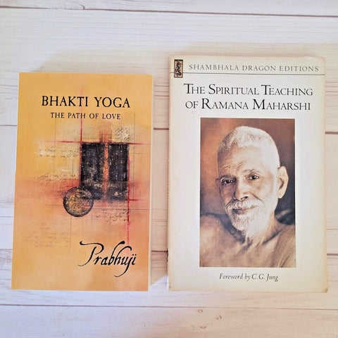 Spirituality Books Lot of 2 Prabhuji Bhakti Yoga Ramana Maharishi Teachings