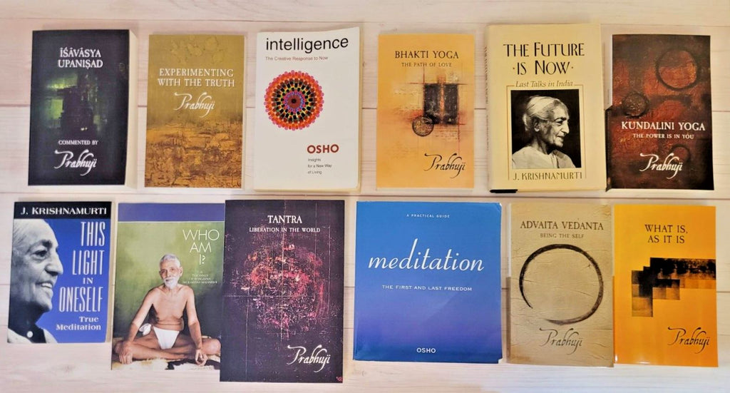 Spirituality Book Lot of 12 Osho Prabhuji Krishnamurti Maharishi Enlightenment