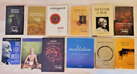 Spirituality Book Lot of 12 Osho Prabhuji Krishnamurti Maharishi Enlightenment