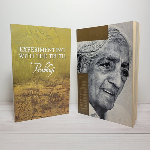 Spirituality Books Lot of 2 Prabhuji Krishnamurti Truth Freedom Meditation Love