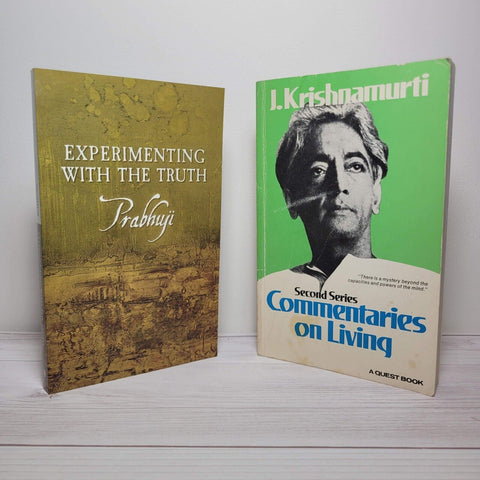 Spirituality Books Lot of 2 Prabhuji Krishnamurti Life Mind Freedom Truth Love