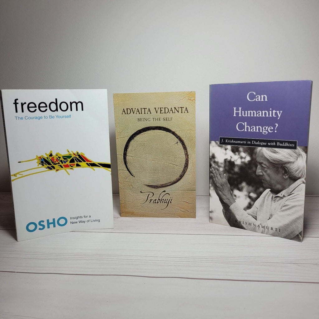Spirituality Books Lot of 2 Prabhuji Advaita Vedanta Krishnamurti Humanity