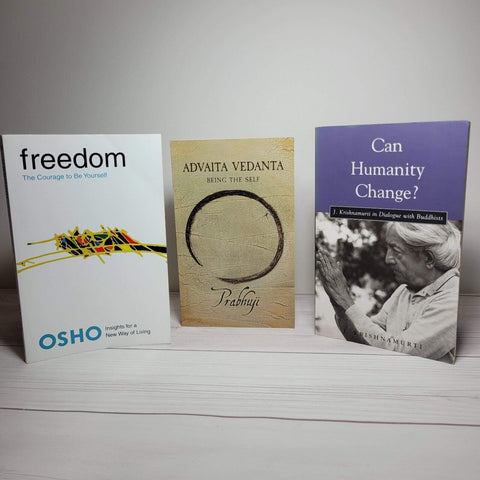 Spirituality Books Lot of 2 Prabhuji Advaita Vedanta Krishnamurti Humanity
