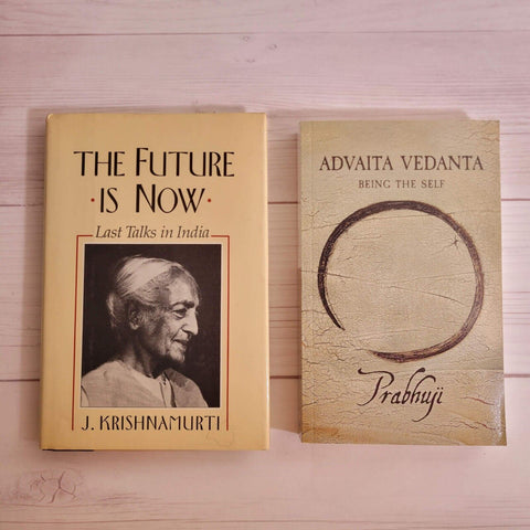 Spirituality Books Lot of 2 Prabhuji Advaita Vedanta Krishnamurti The future