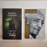 Spirituality Books Lot of 2 Prabhuji Ishavasya Upanishad Krishnamurti On Truth