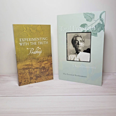 Spirituality Books Lot of 2 Prabhuji Krishnamurti Freedom Truth God Meditation