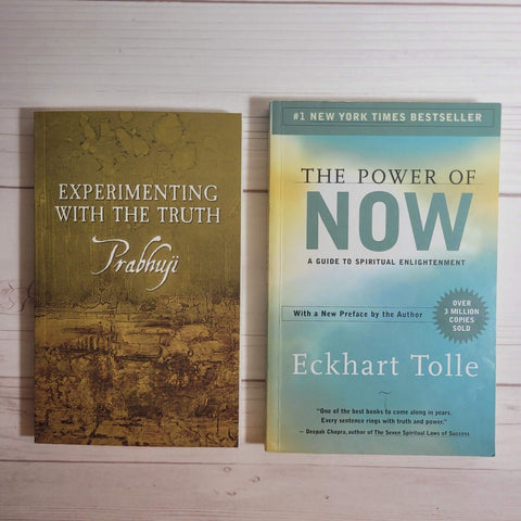 Spirituality Books Lot of 2 Prabhuji Eckhart Tolle The Power of Now Truth