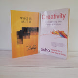 Spirituality Books Lot of 2 Prabhuji Osho Creativity Karma Yoga Meditation
