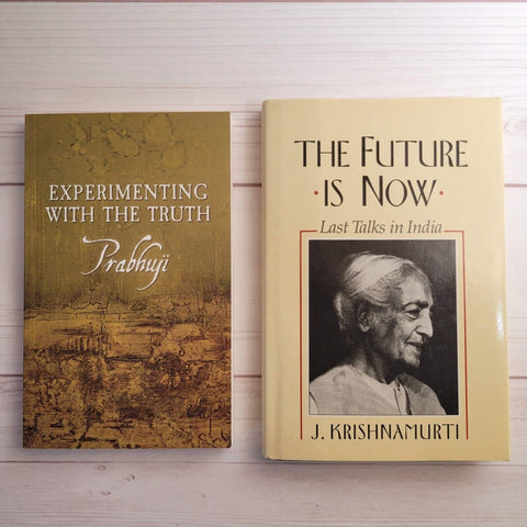 Spirituality Books Lot of 2 Prabhuji Krishnamurti Truth Freedom Enlightenment