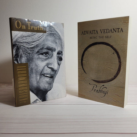 Spirituality Books Lot of 2 Prabhuji Advaita Vedanta Krishnamurti On Truth