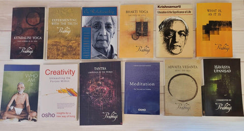 Spirituality Books Lot of 12 Osho Prabhuji Krishnamurti Maharishi Meditation