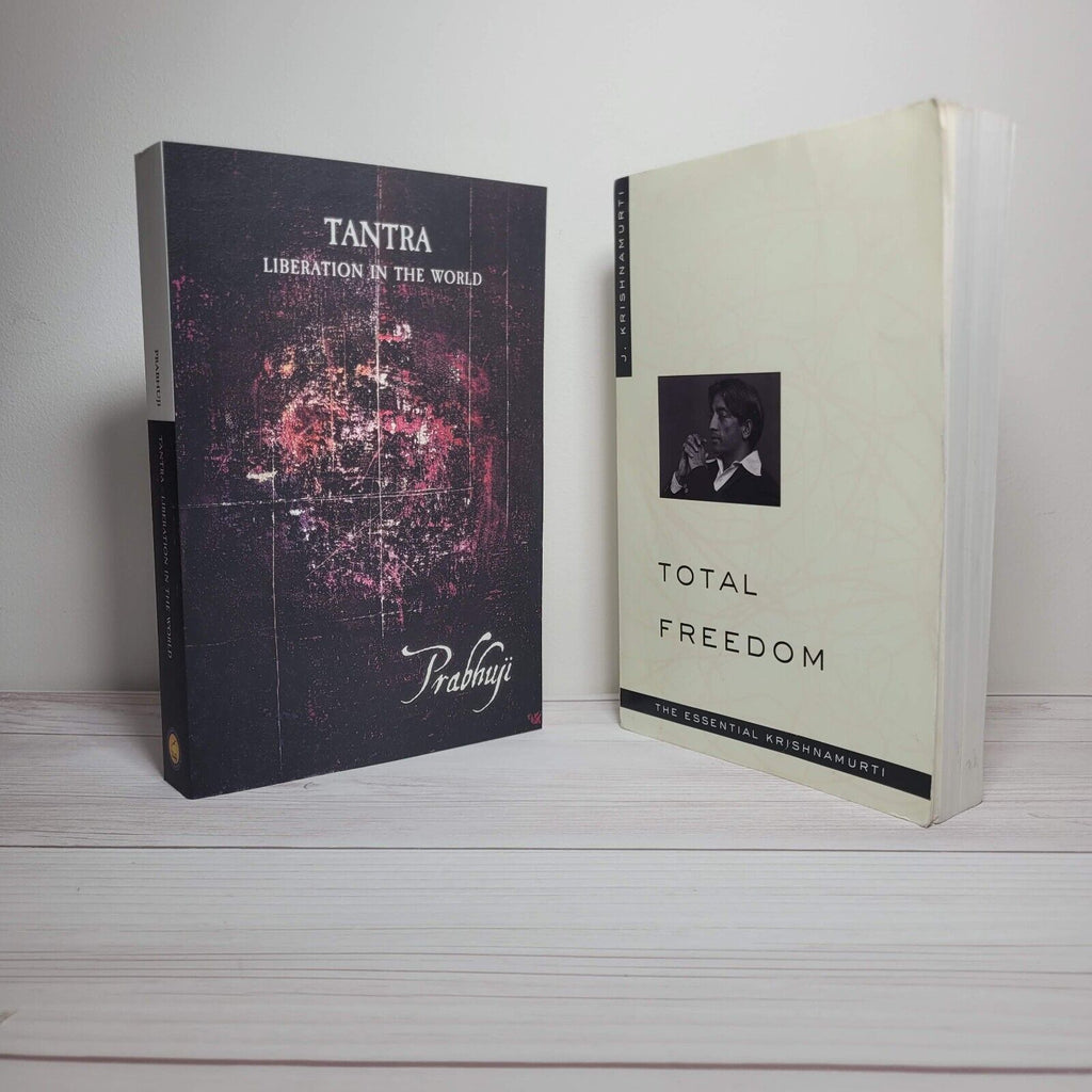 Spirituality Books Lot of 2 Prabhuji Krishnamurti Tantra Total Freedom