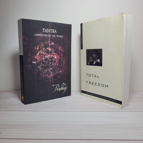 Spirituality Books Lot of 2 Prabhuji Krishnamurti Tantra Total Freedom