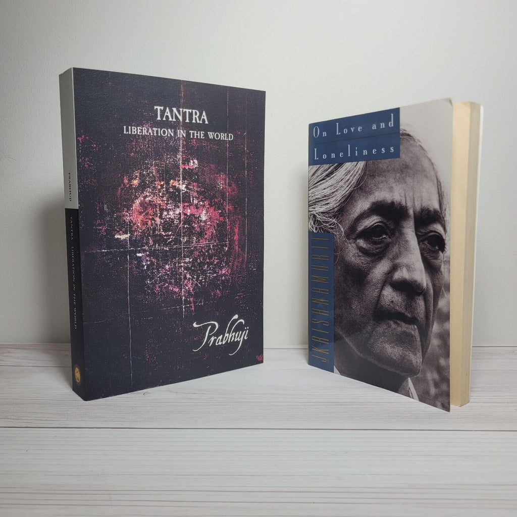Spirituality Books Lot of 2 Prabhuji Krishnamurti Tantra Love Loneliness