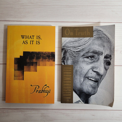 Spirituality Books Lot of 2 Prabhuji Krishnamurti Yoga Truth Desire Freedom