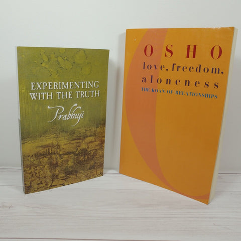 Spirituality Books Lot of 2 Prabhuji Osho Love Freedom Truth Aloneness Relations