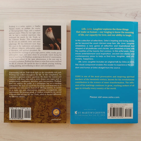 Spirituality Books Lot of 2 Prabhuji Osho Live Love Freedom Enlightenment Truth
