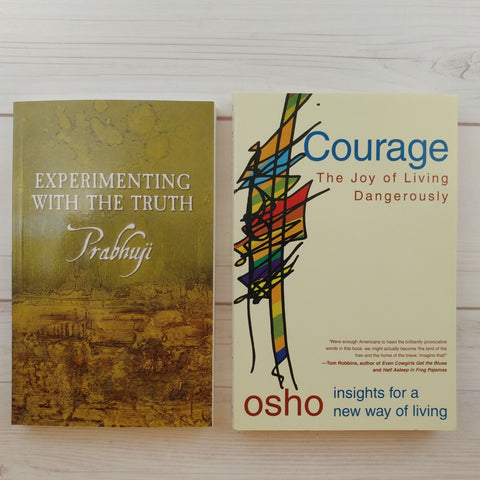 Spirituality Books Lot of 2 Prabhuji Osho Courage Freedom Enlightenment Truth