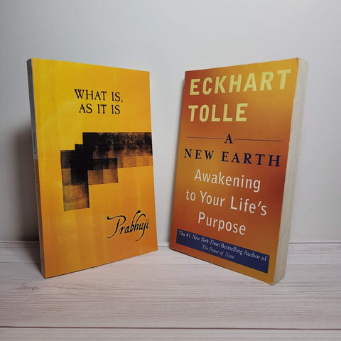 Spirituality Books Lot of 2 Prabhuji Eckhart Tolle A New Earth Meditation Truth