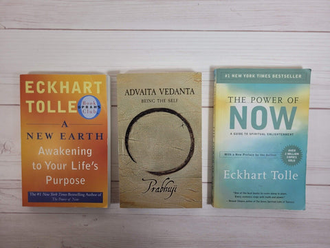 Spirituality Books Lot of 3 Prabhuji Advaita Eckhart Tolle The Power of Now