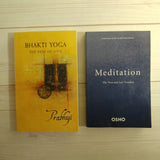 Spirituality Books Lot of 2 Prabhuji Osho Bhakti Yoga Meditation Love Devotion