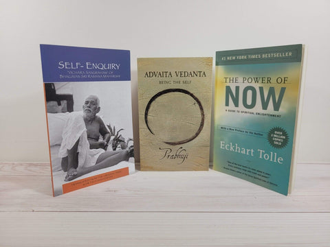 Spirituality Books Lot of 2 Prabhuji Advaita Maharishi Enquiry Eckhart Tolle Now