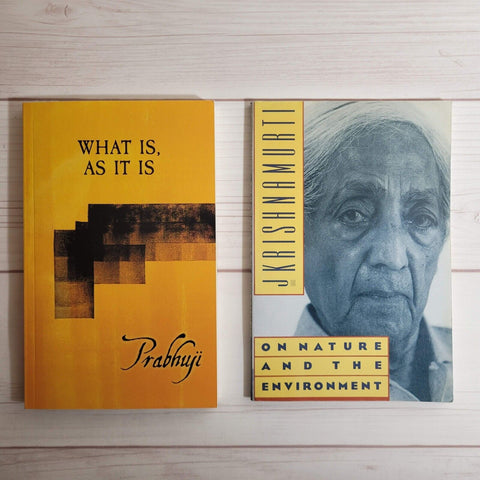 Spirituality Books Lot of 2 Prabhuji Krishnamurti Yoga Nature Enlightenment