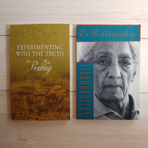 Spirituality Books Lot of 2 Prabhuji Krishnamurti Freedom Truth God Meditation