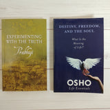 Spirituality Books Lot of 2 Prabhuji Osho Destiny Enlightenment Freedom Soul